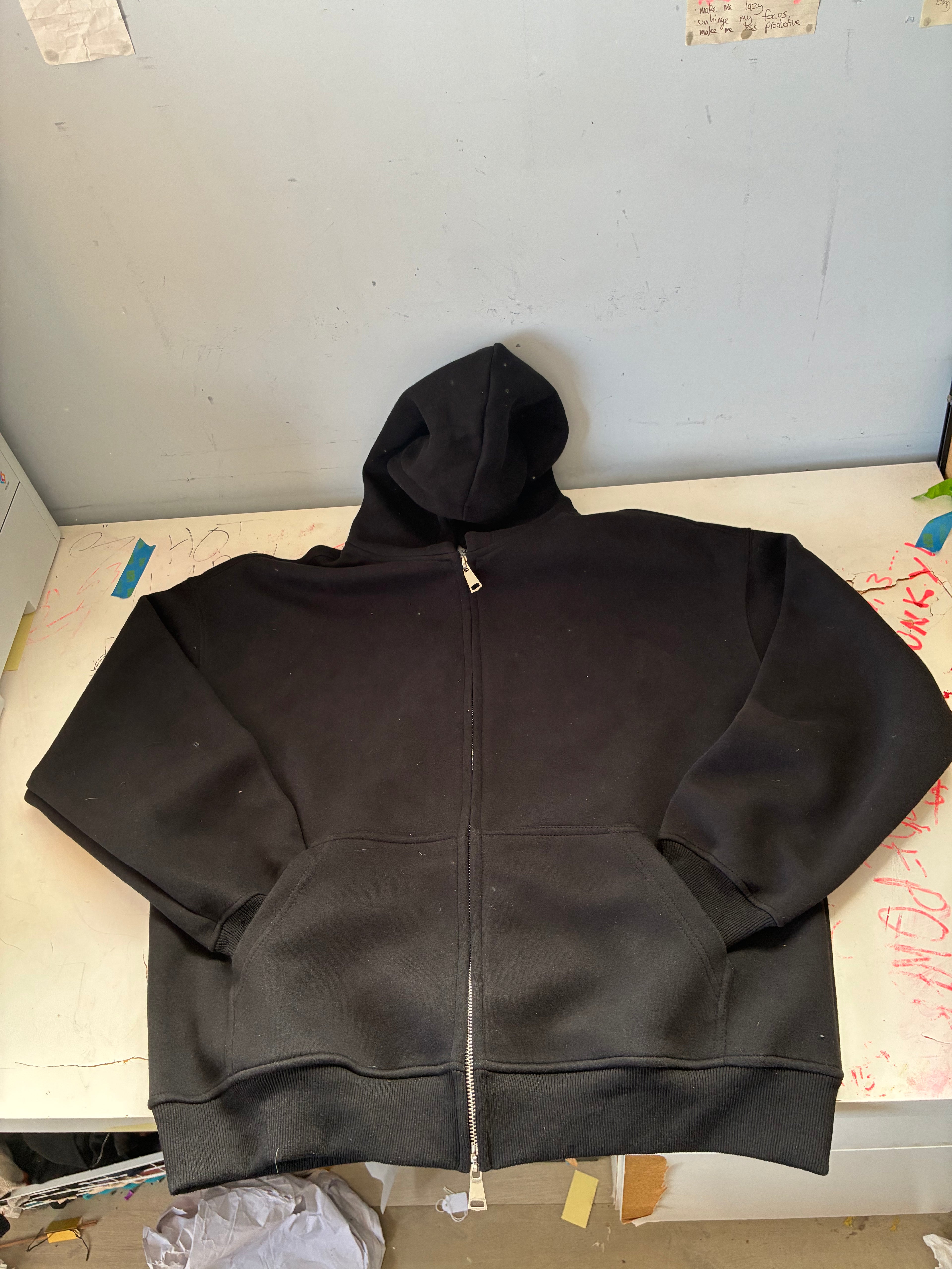 Print Zip-Up Hoodie